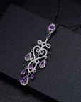 Amethyst Culture Pendant in Sterling Silver - Irosk Australia