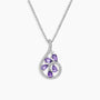 Amethyst Dewdrop Penant in Sterling Silver - Irosk Australia