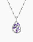 Amethyst Dewdrop Penant in Sterling Silver - Irosk Australia