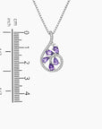 Amethyst Dewdrop Penant in Sterling Silver - Irosk Australia