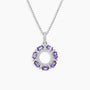 Amethyst Galaxy Pendant Necklace in Sterling Silver - Irosk ® - Irosk Australia