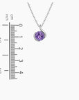 Amethyst Monarch Pendant in Sterling Silver - Irosk Australia