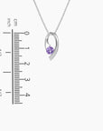 Amethyst Rio Pendant Necklace in Sterling Silver - Irosk Australia