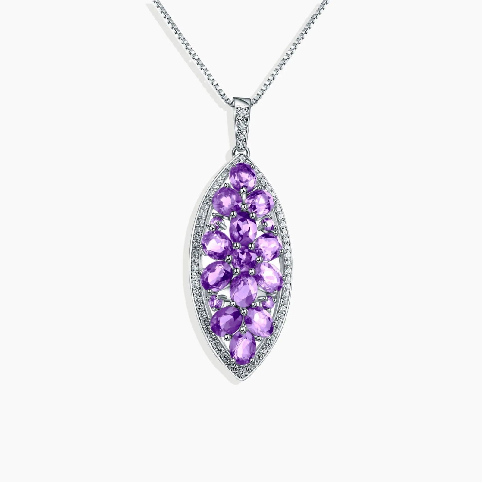 Amethyst Twilight Necklace in Sterling Silver - Irosk Australia
