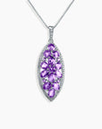 Amethyst Twilight Necklace in Sterling Silver - Irosk Australia