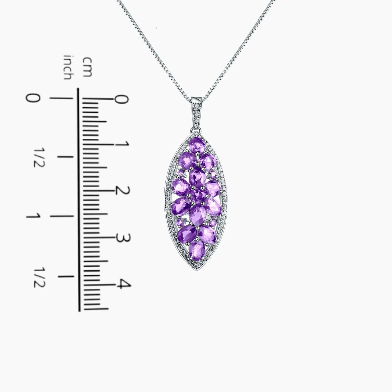 Amethyst Twilight Necklace in Sterling Silver - Irosk Australia