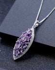 Amethyst Twilight Necklace in Sterling Silver - Irosk Australia