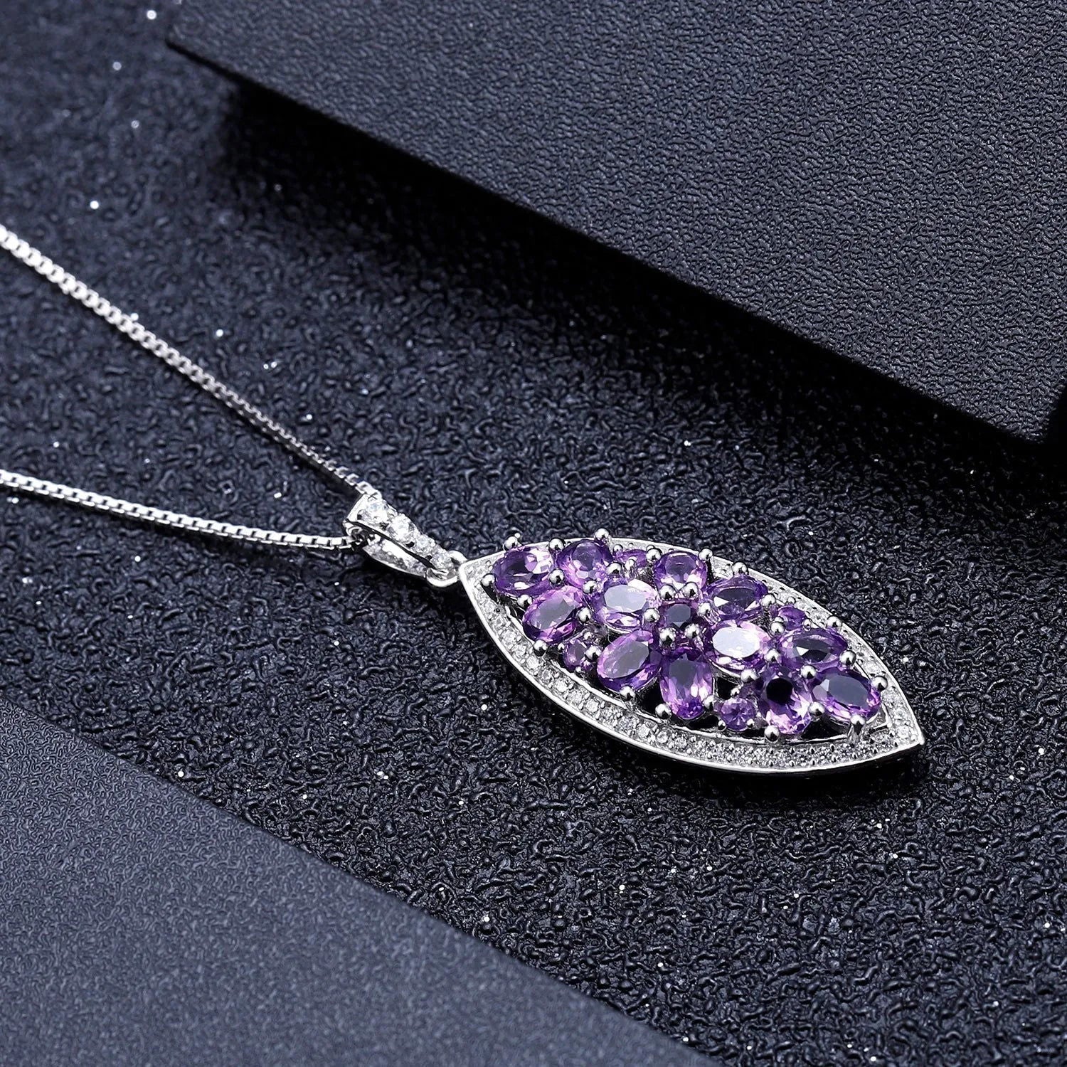 Amethyst Twilight Necklace in Sterling Silver - Irosk Australia