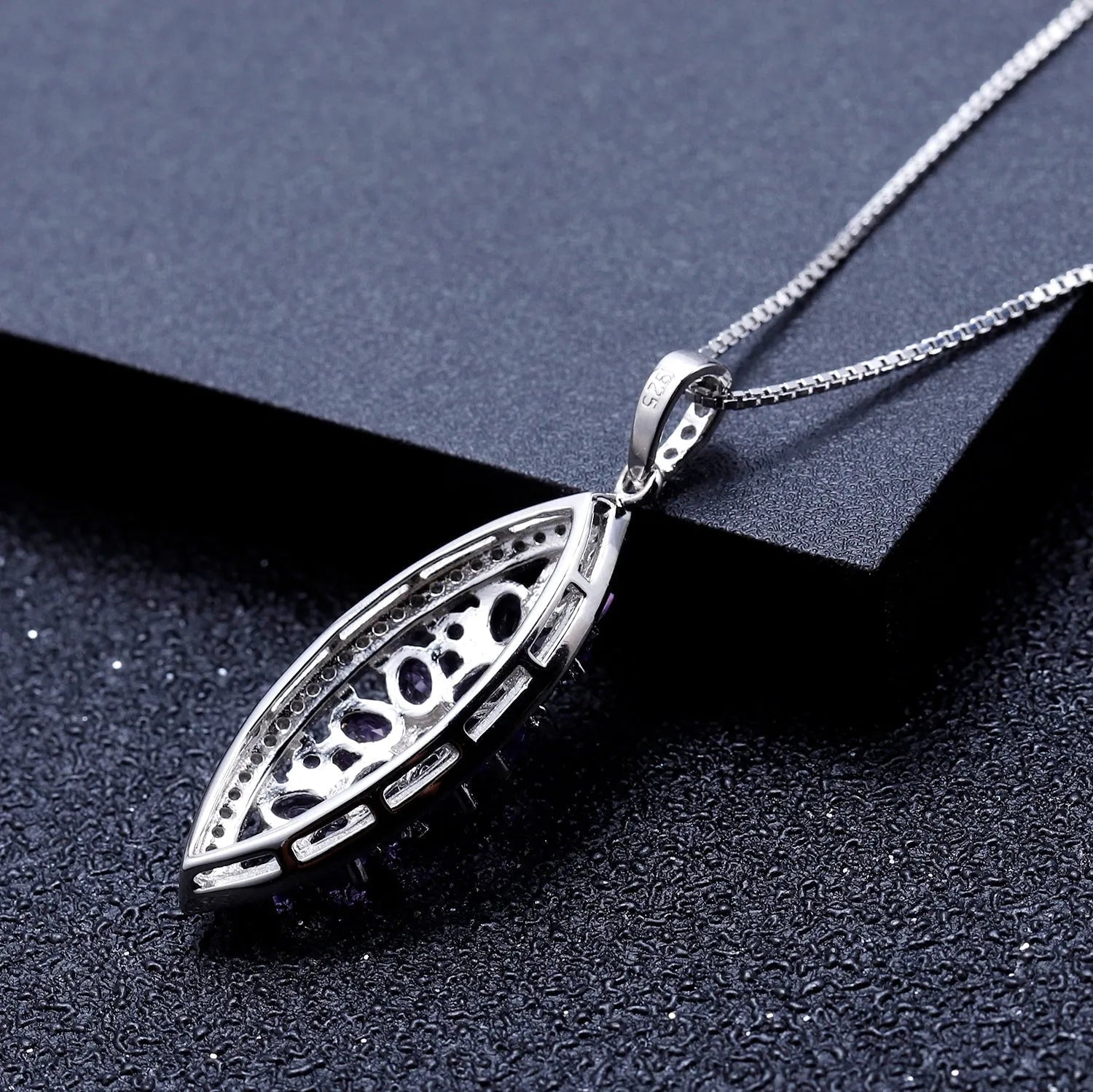 Amethyst Twilight Necklace in Sterling Silver - Irosk Australia