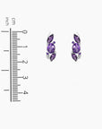 Amethyst Venus Earrings in Sterling Silver - Irosk Australia