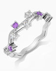 Galaxy Gleam Ring Amethyst - Irosk Australia