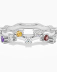 Galaxy Gleam Ring Rainbow Gemstones - Irosk Australia