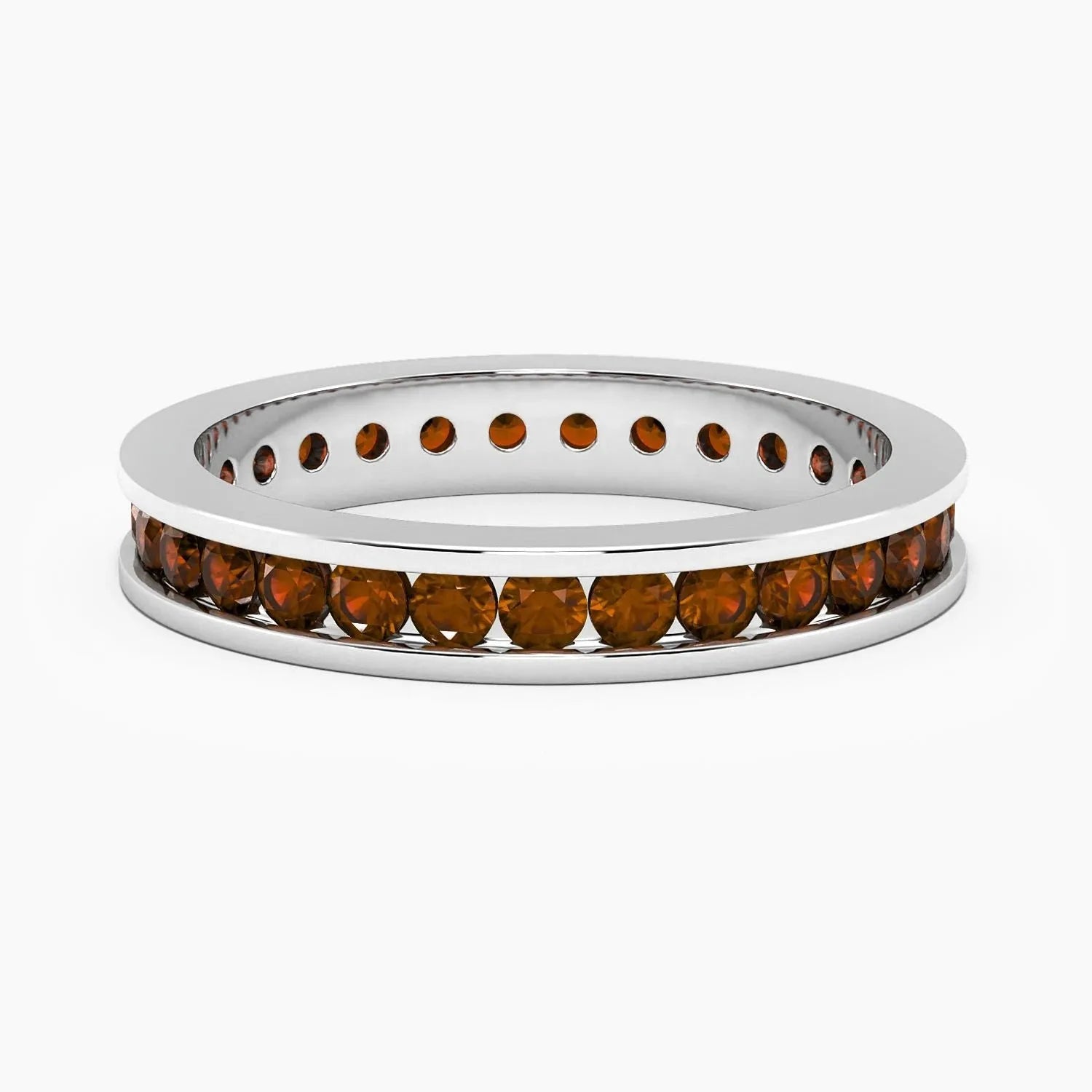 Garnet Channel Set Ring in Sterling Silver - Irosk Australia ® - Irosk Australia