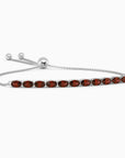 Garnet Tennis Bracelet crafted in 925 Sterling Silver | Irosk Australia ® - Irosk Australia
