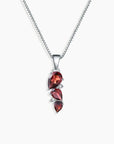 Garnet Venus Necklace in Sterling Silver - Irosk Australia