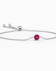 Irosk Bezel Set Round Natural Ruby Bracelet - Irosk Australia