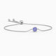 Irosk Bezel Set Round Tanzanite Bracelet