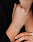Irosk Bezel Set Round Tanzanite Bracelet - Irosk Australia