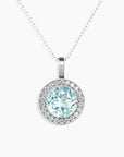 Irosk Topaz Circle Pendant - Irosk Australia