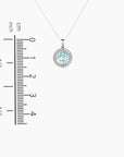 Irosk Topaz Circle Pendant - Irosk Australia