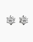 Back view of moissanite earrings