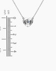 Informational graphic illustrating moissanite’s purity, strength, and eco-friendly benefits, featuring a close-up of the gemstone.