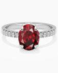 Oval Shape Garnet Ring - Irosk Australia