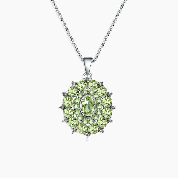 Front View: Peridot Crown Pendant by Irosk