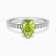 Pear Cut Peridot Ring | Sterling Silver | Irosk Australia ®