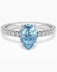Pear Shape Topaz Ring in Silver - Irosk Australia ® - Irosk Australia
