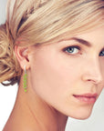 Peridot Drop Earrings in Sterling Silver | Irosk Australia ® - Irosk Australia