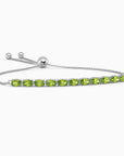 Peridot Tennis Bracelet crafted in 925 Sterling Silver | Irosk Australia ® - Irosk Australia