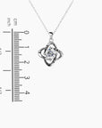 Measurement chart illustrating the pendant’s dimensions—2.3 cm in height and 1.5 cm in width.