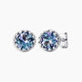 Round Shape Alexandrite Designer Stud Earrings in 925 Sterling Silver - Irosk Australia® - Irosk Australia