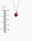 Ruby Monarch Pendant Necklace in Sterling Silver - Irosk Australia