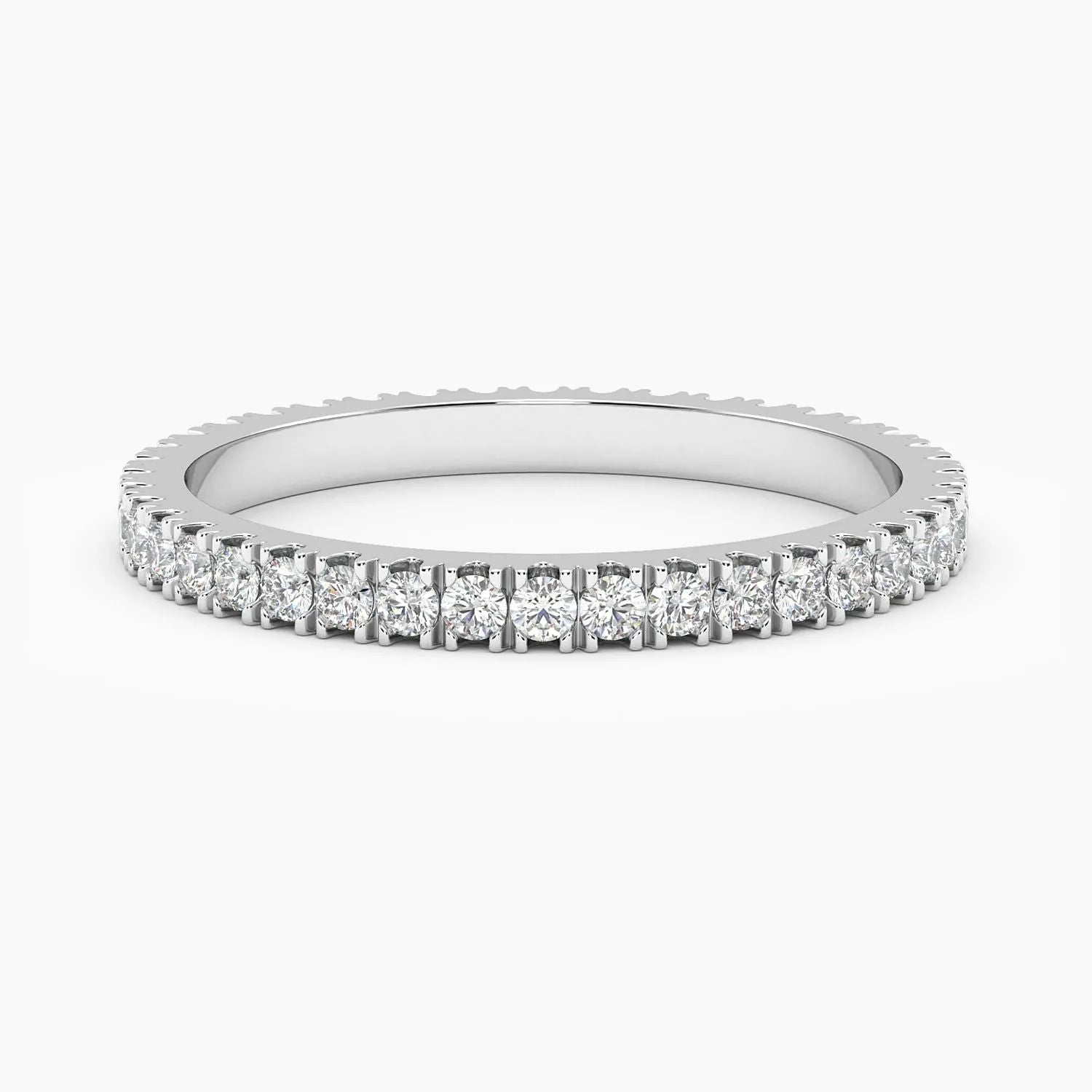 Silver - Classic Zirconia Band Womens Pave Ring - Irosk Australia ® - Irosk Australia