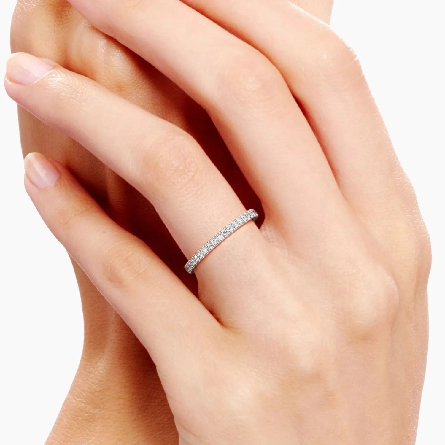 Silver - Classic Zirconia Band Womens Pave Ring - Irosk Australia ® - Irosk Australia