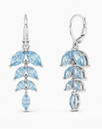 Sparkling Brilliance: Marquise Cut Topaz Statement Earrings in Silver | Irosk Australia ® - Irosk Australia