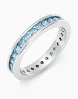Topaz Channel Set Ring - Sterling Silver - Irosk Australia ® - Irosk Australia