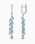 Topaz Drop Earrings in Sterling Silver | Irosk Australia ® - Irosk Australia