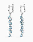 Topaz Drop Earrings in Sterling Silver | Irosk Australia ® - Irosk Australia
