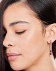 red cocktail drop earrings