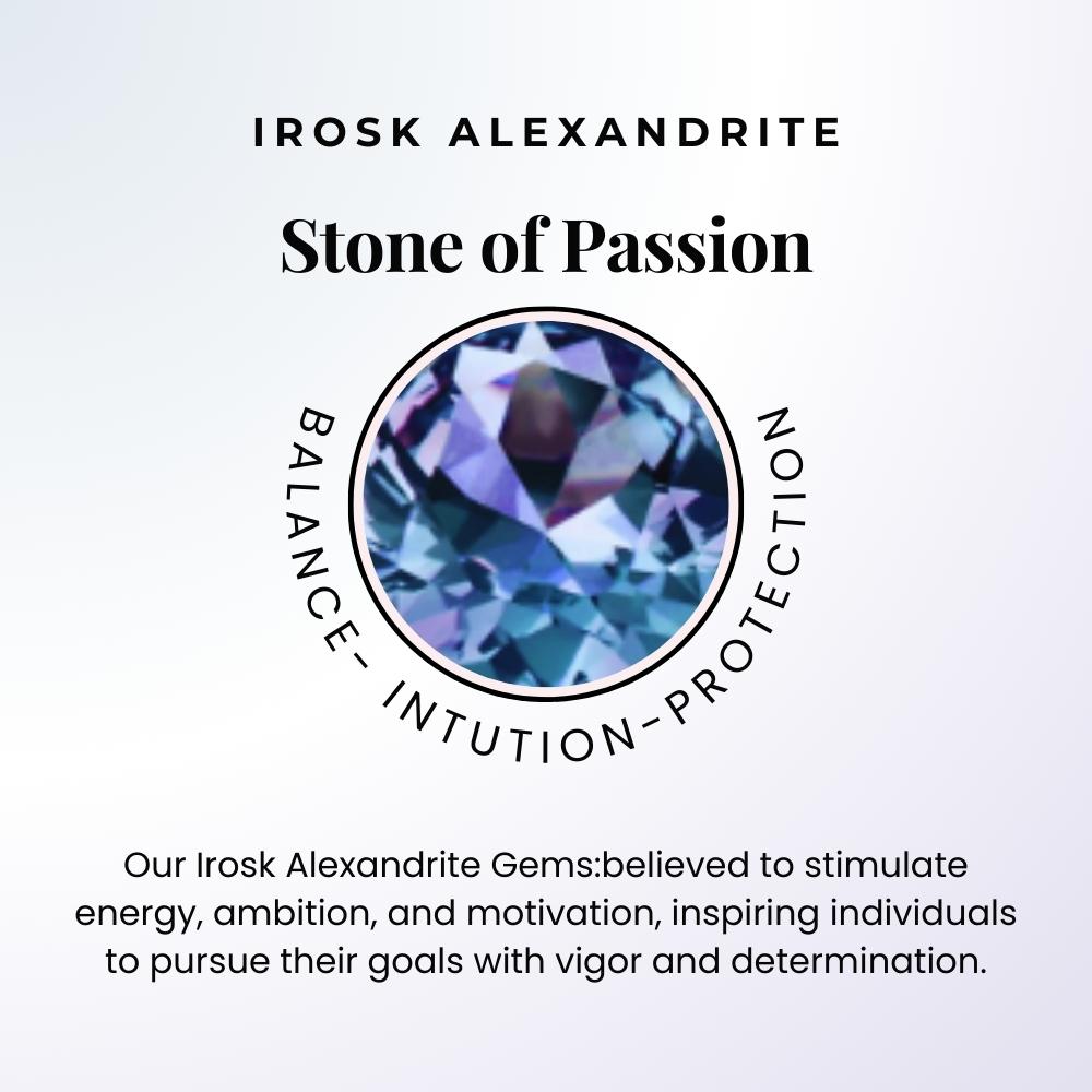 photo of text which describes alexandrite metaphysical properties