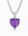 Heart Shape Amethyst Necklace - Perfect Gift for Her | Irosk Australia ®