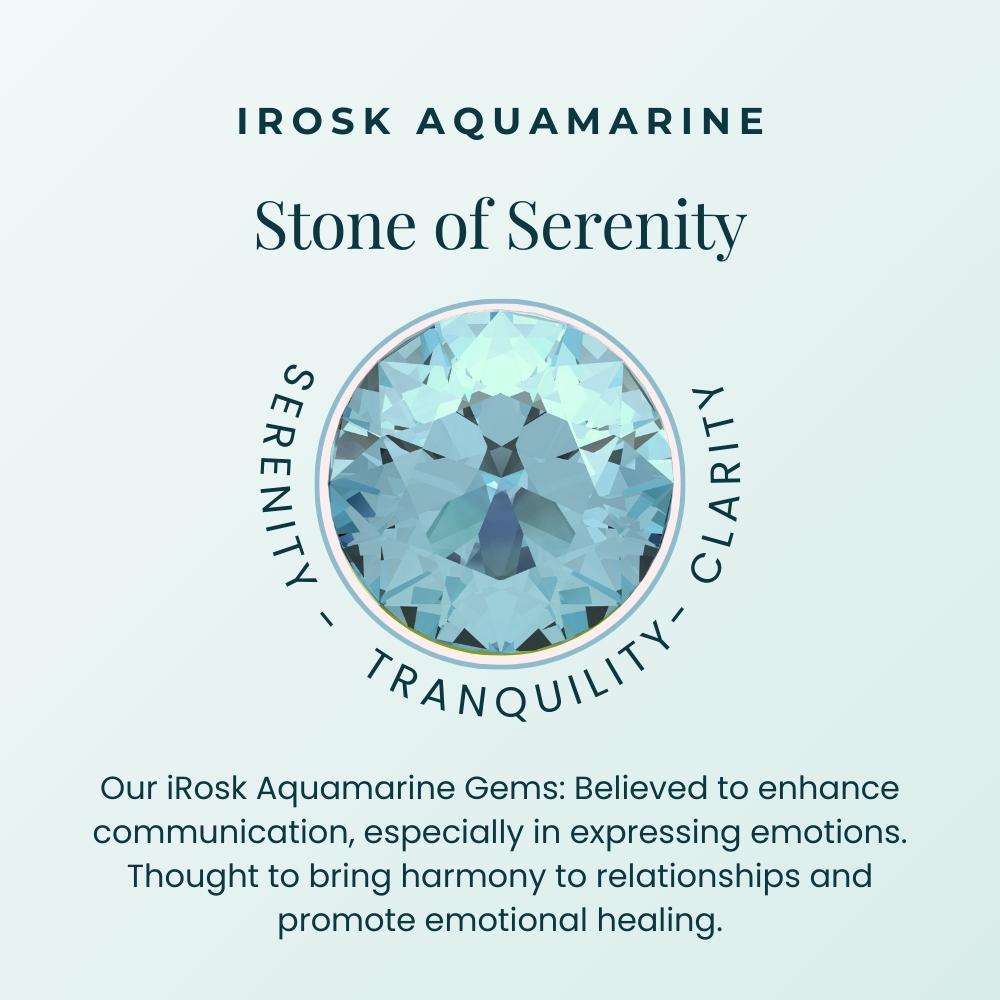 description of aquamarine properties which are serenity,transquility and clarity