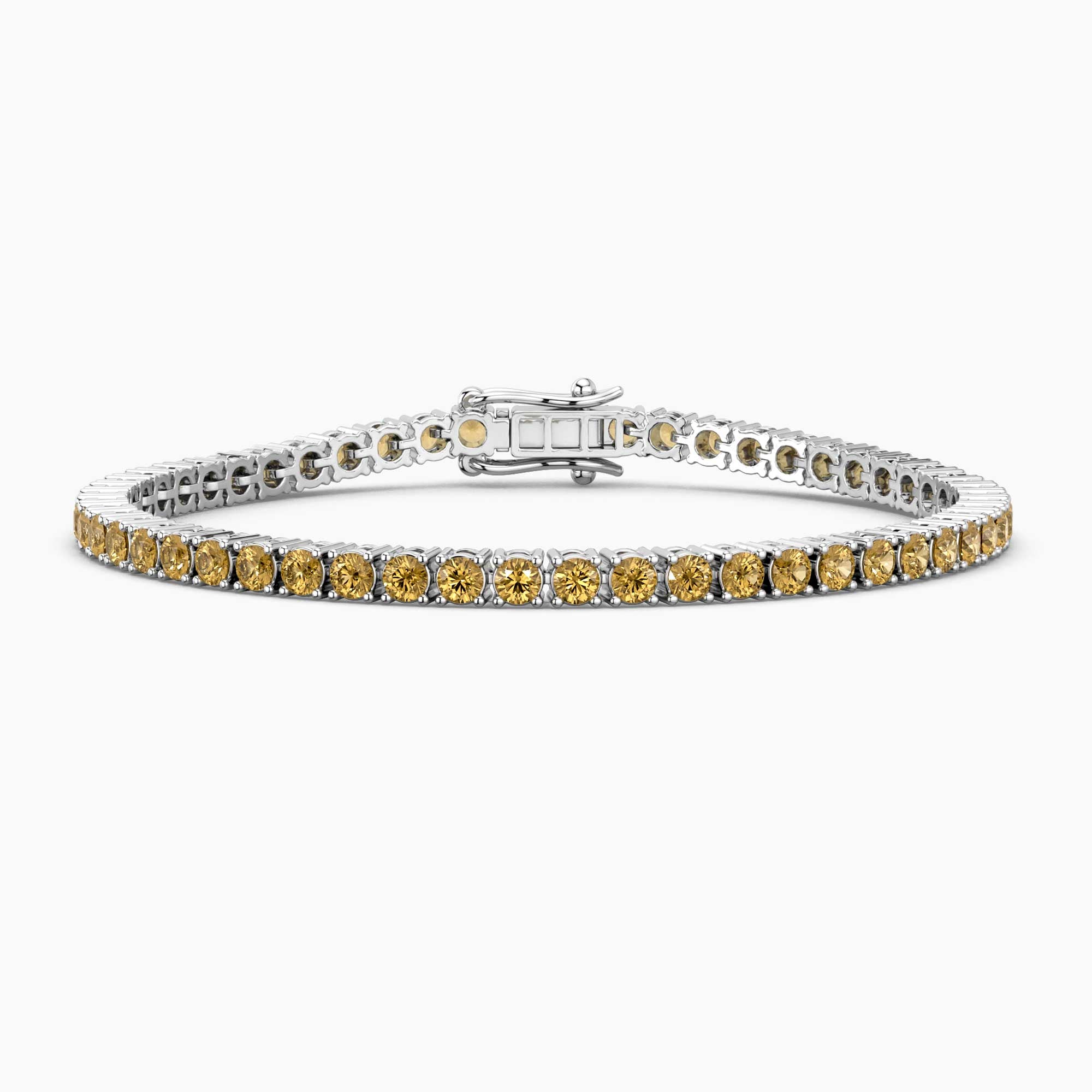 Citrine Tennis Bracelet in Sterling Silver – November Birthstone | Irosk ®