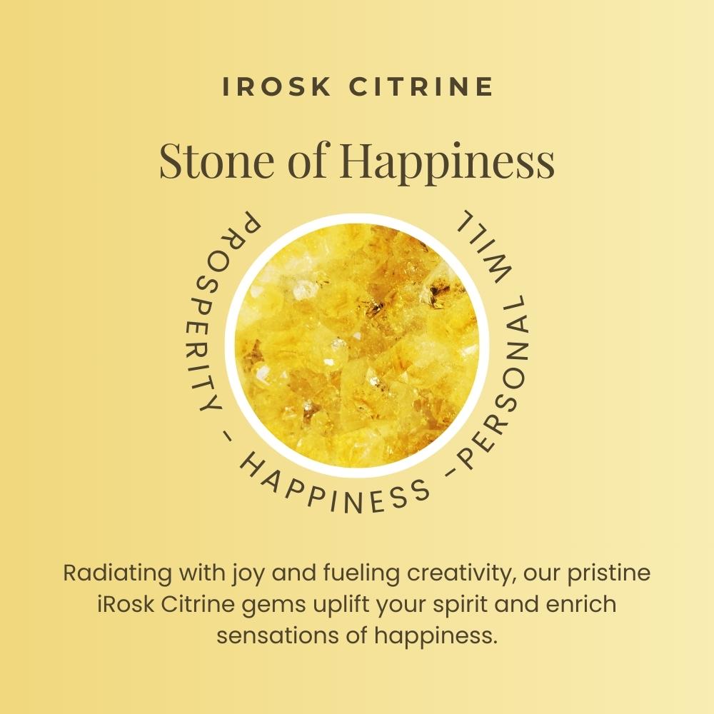 Citrine, renowned for its warm and radiant hues, symbolizes joy, prosperity, and positivity. This Irosk oval cut necklace showcases the vibrant beauty of citrine, making it a perfect accessory for adding a touch of elegance to any ensemble.