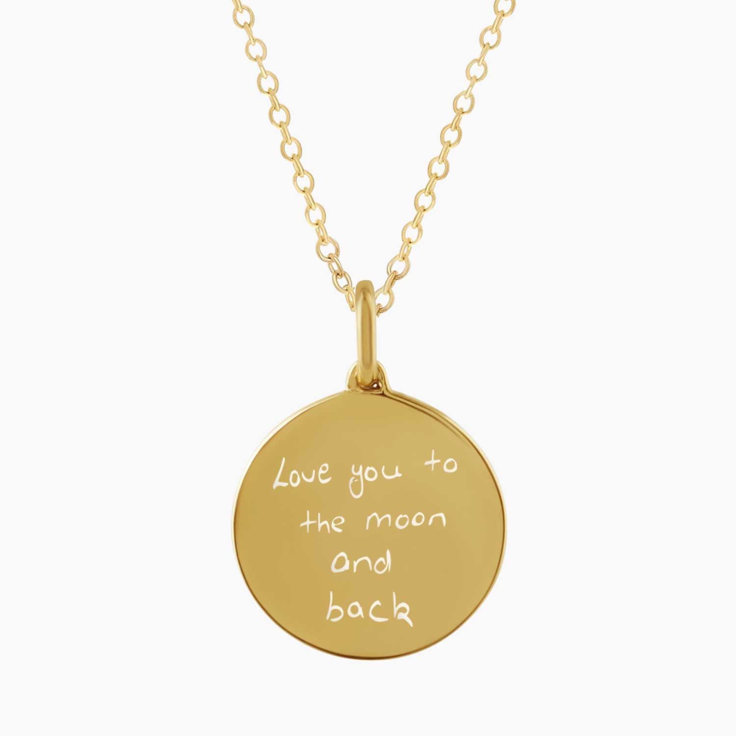 custom handwriting necklace gold irosk
