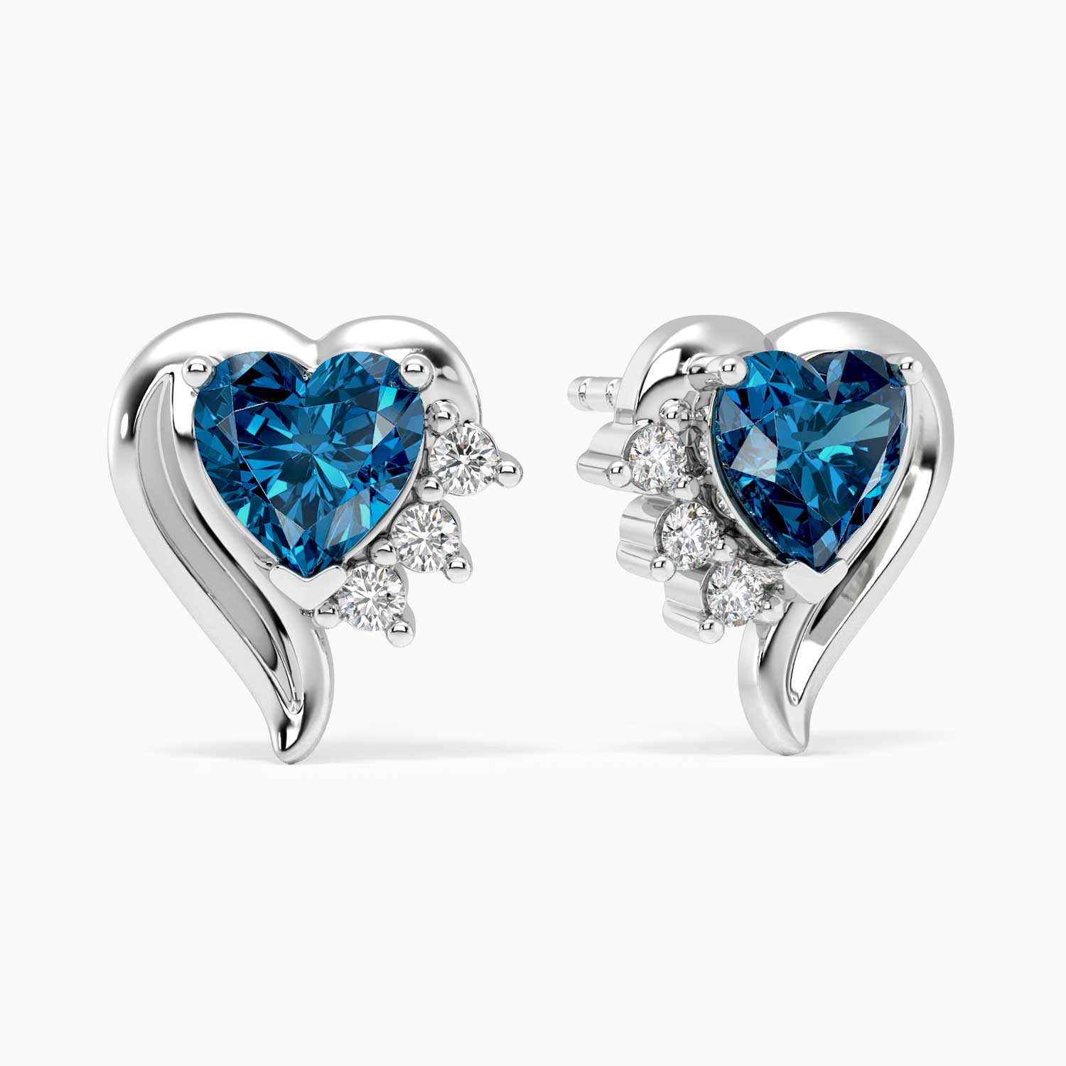 london blue topaz heart earrings 