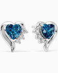london blue topaz heart earrings 